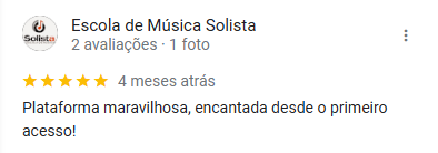 Print de avaliação de cliente Emusys