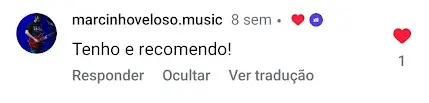 Print de avaliação de cliente Emusys